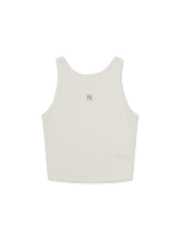 Women's Basic Small Logo Slim Crop Sleeveless T-shirts