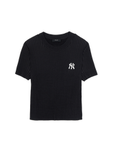 Women's Basic Street Ribbed Short Sleeve Knit Pullover