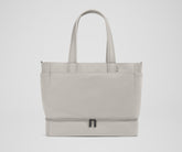 The Double Diaper Tote in Cloud Gray