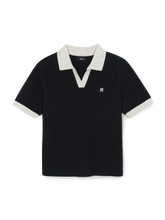 Women's Basic Open Collar Slim Fit Polo T-Shirts