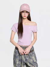Women's Basic Off Shoulder T-Shirts