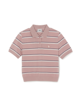Women's Varsity Stripe Crop Polo T-Shirts