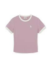 Women's Basic Small Logo Ringer T-Shirts