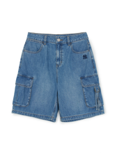 Women's Varsity Vintage Slub Cargo 9in Denim Shorts