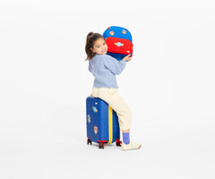 Kids Backpack in Chase Badge Blue