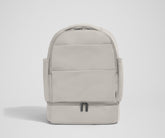 The Double Diaper Backpack in Cloud Gray