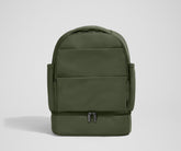 The Double Diaper Backpack in Olive Green