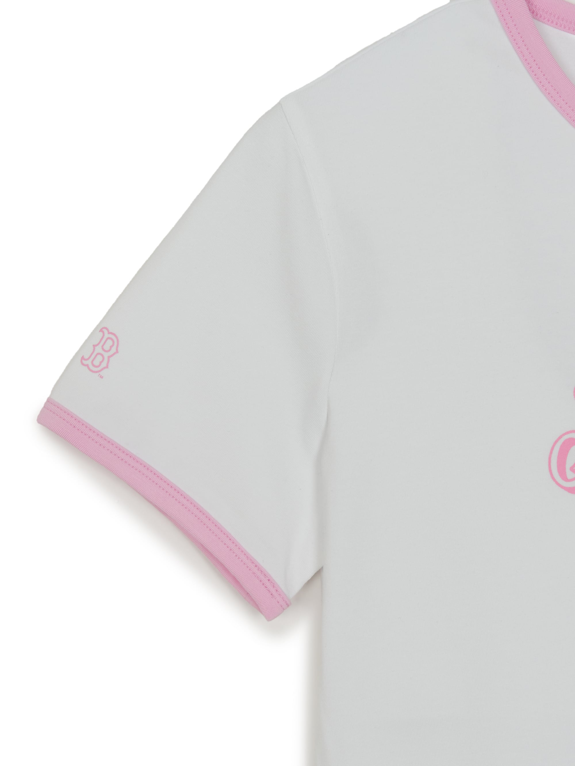 Women's Lettering Slim Semi Crop Linger T-shirts