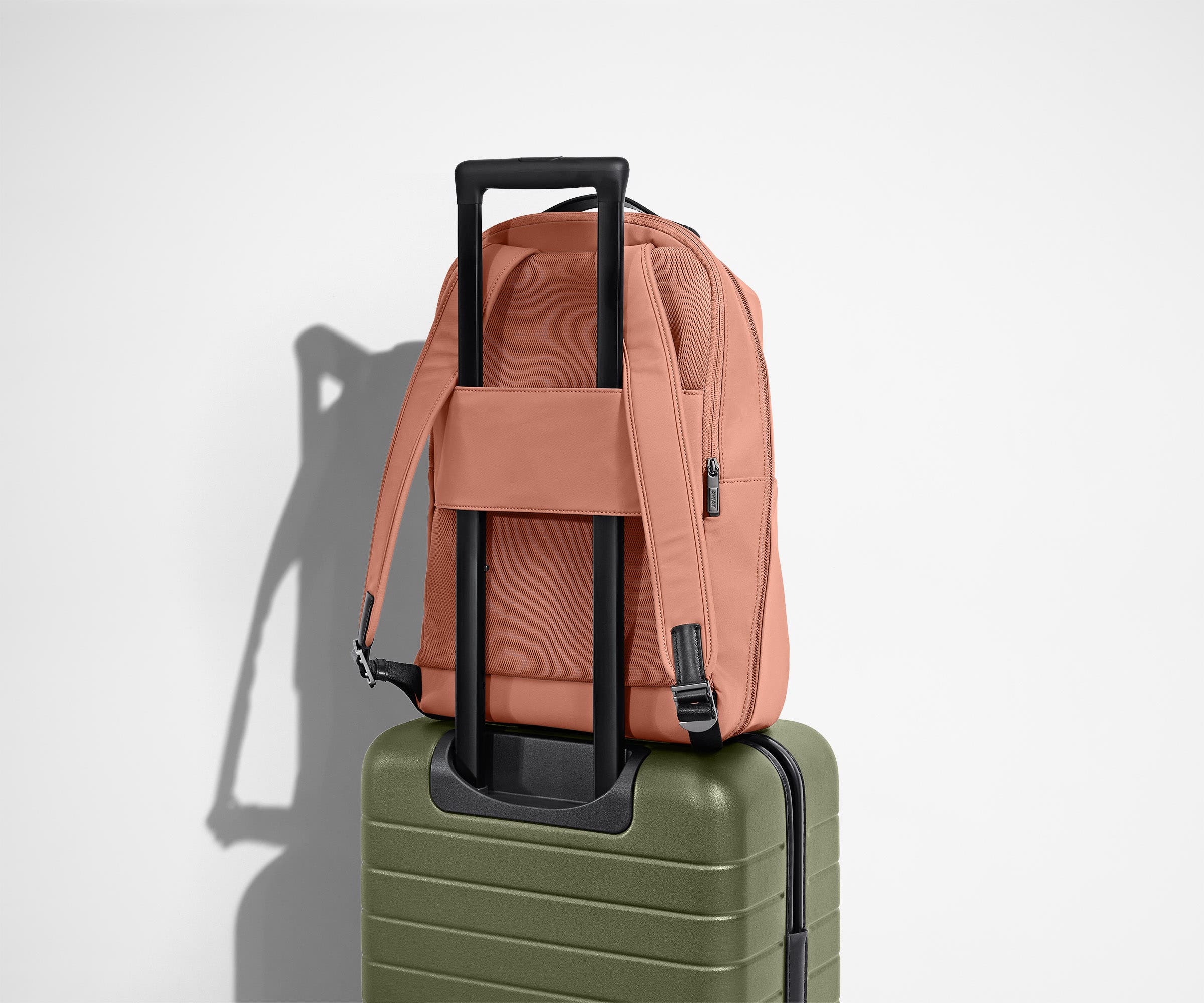 The Everywhere Zip Backpack in Clay Pink