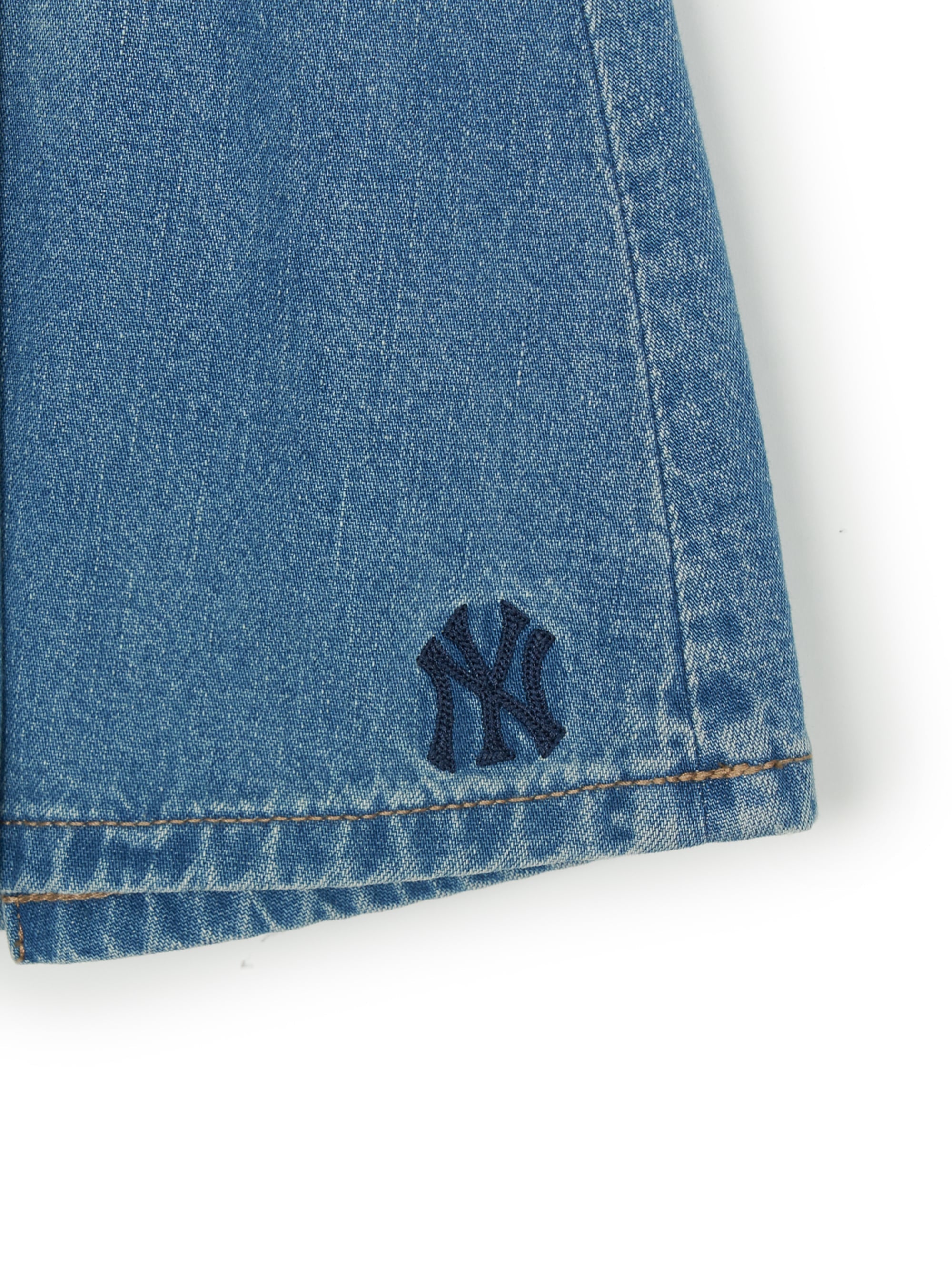 Women's Varsity Vintage Denim Cargo Pleated Skirt