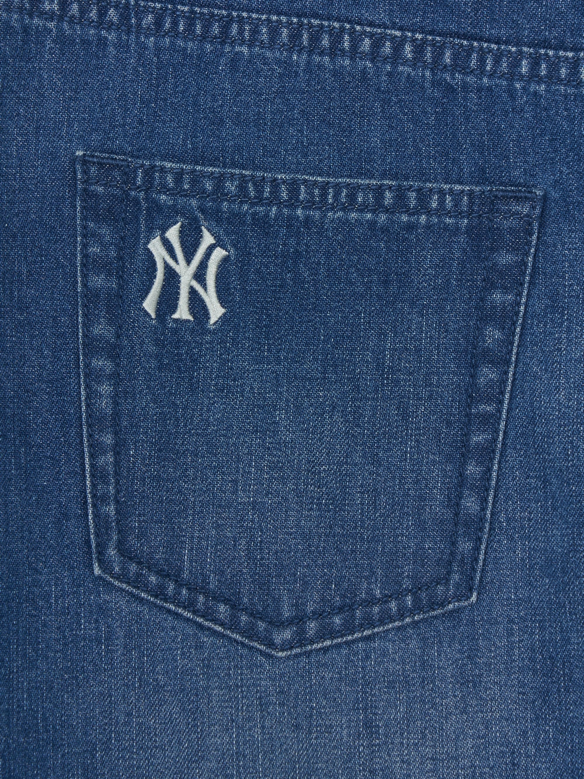 Women's Varsity Lettering Denim Skirt