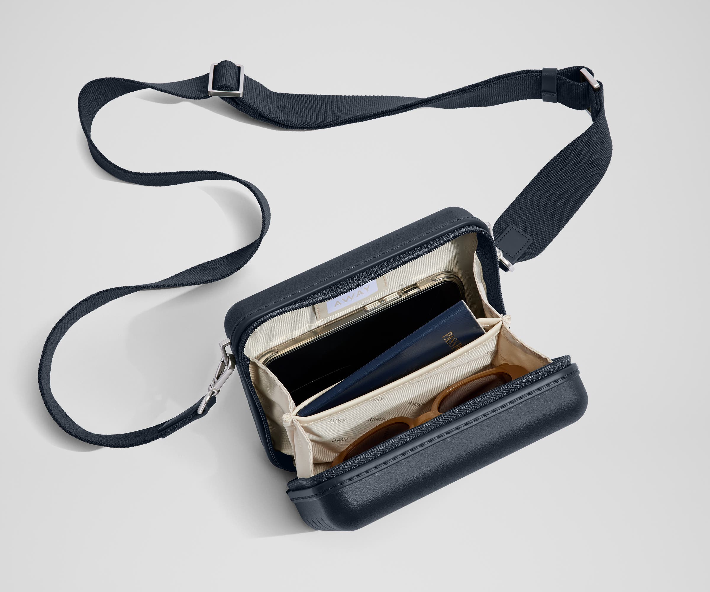 The Mini Crossbody in Navy Blue