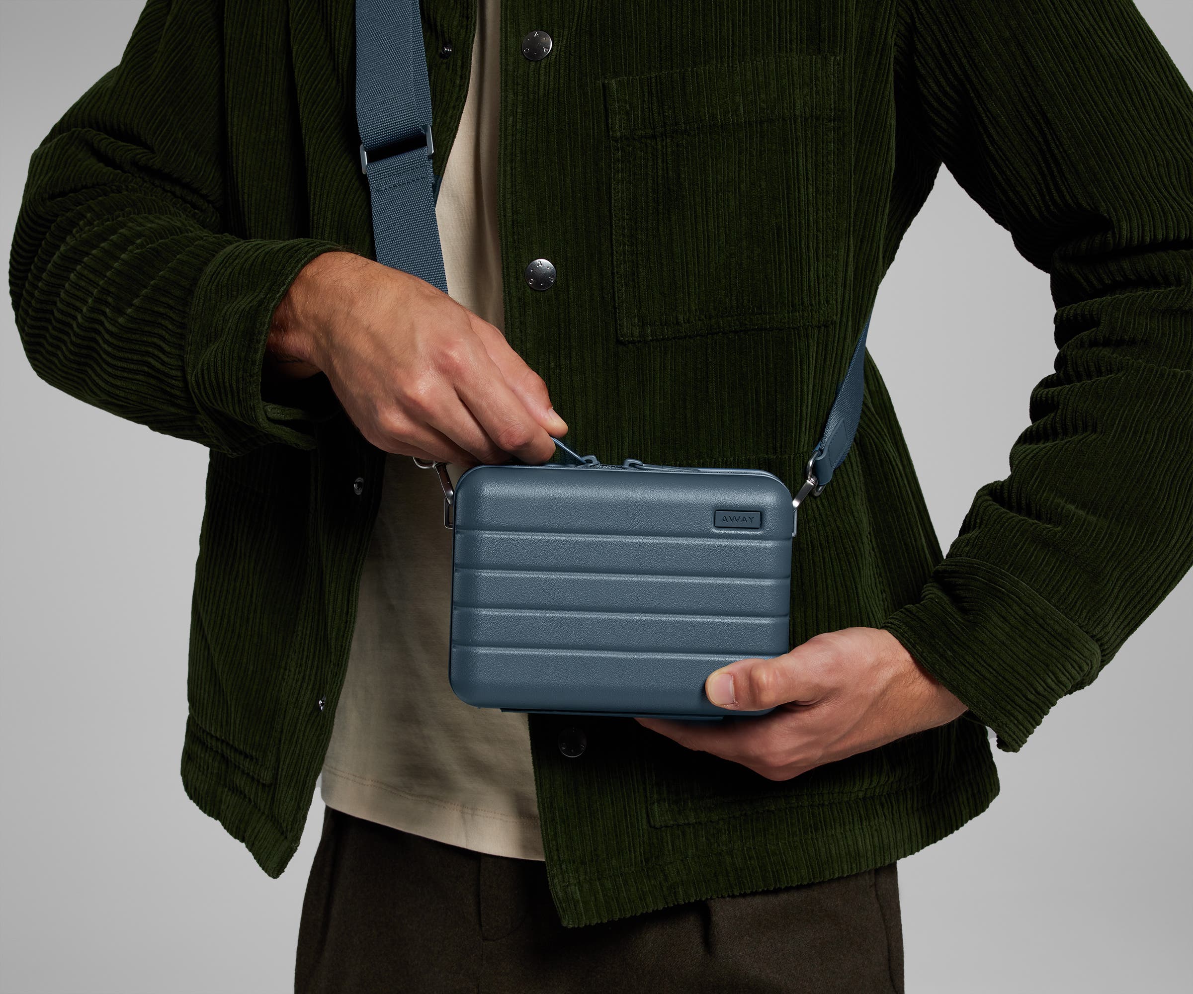 The Mini Crossbody in Coast Blue