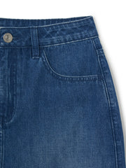 Women's Varsity Lettering Denim Skirt