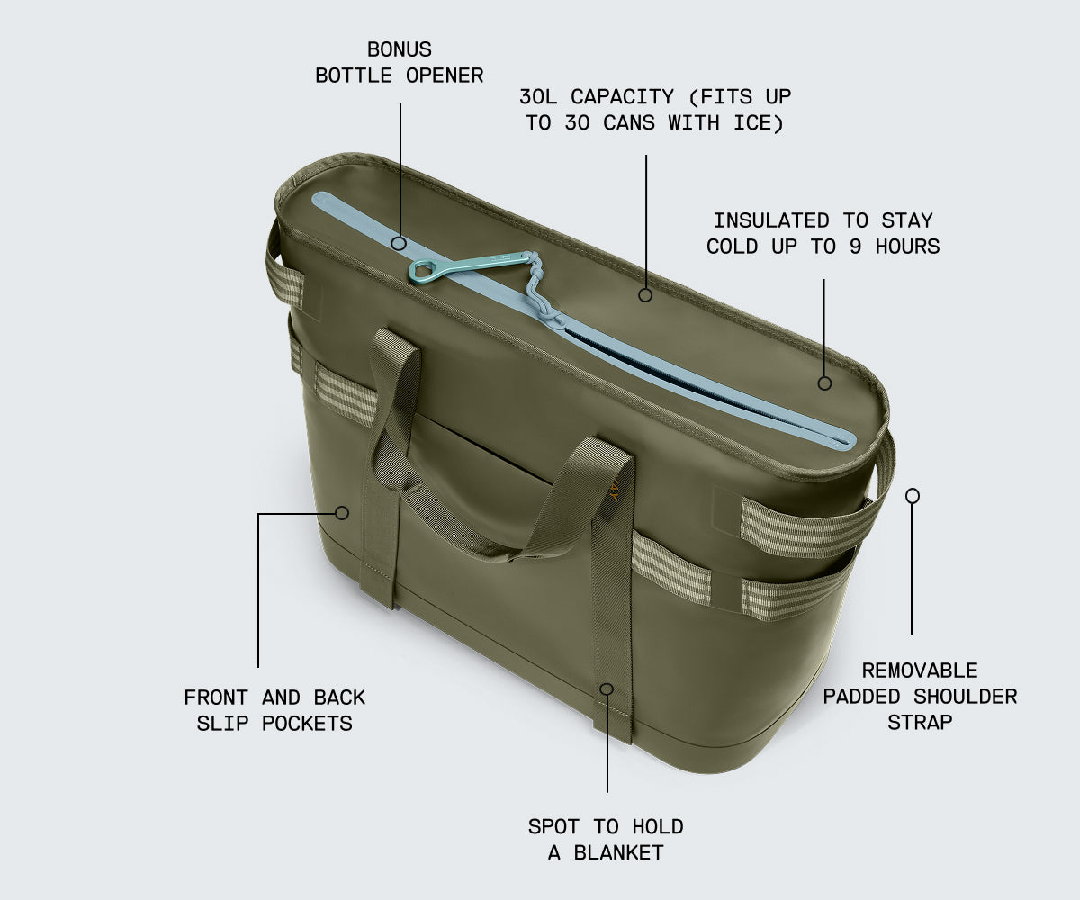 Cooler Tote in Navy Blue