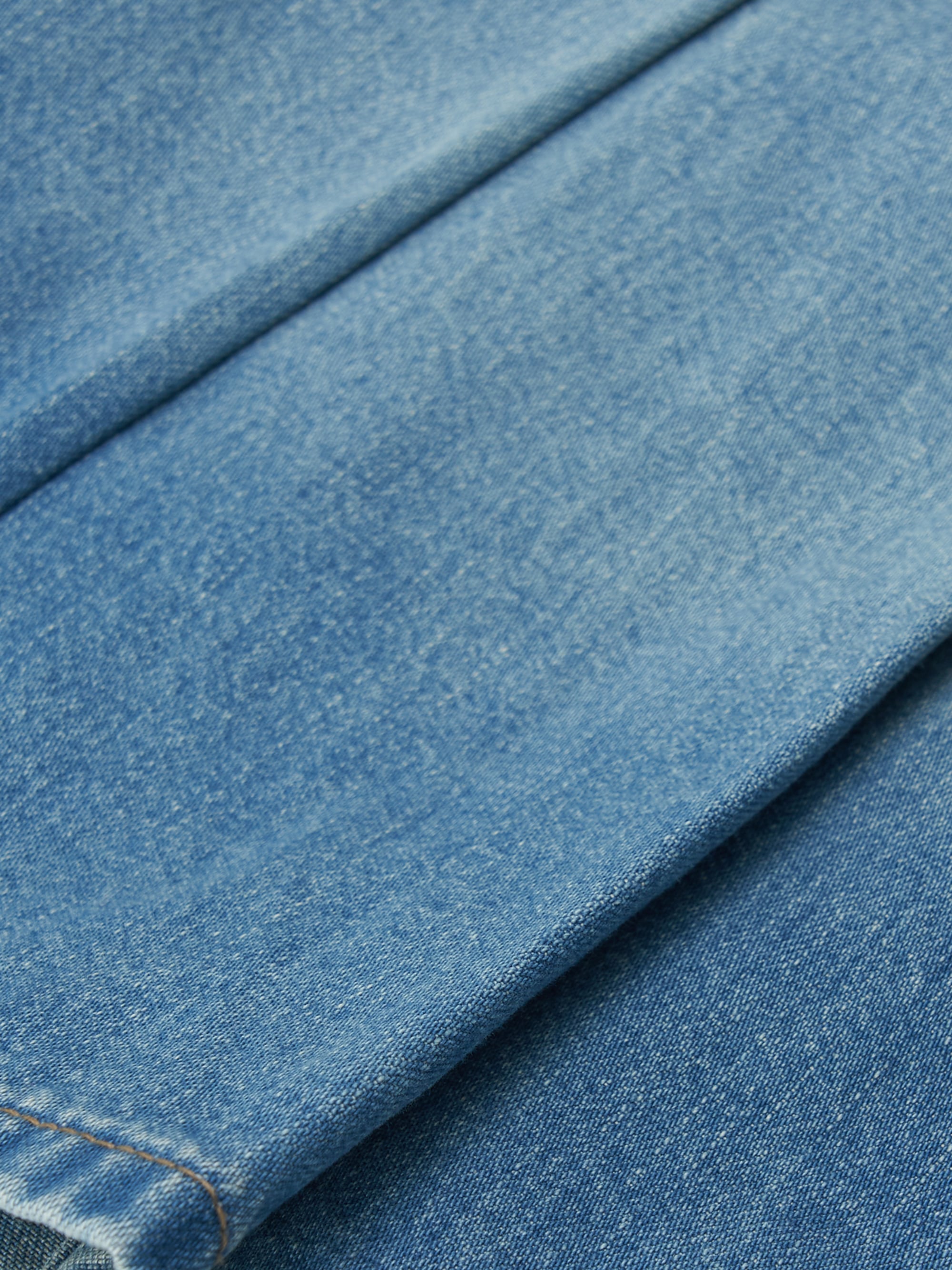 Women's Varsity Vintage Denim Cargo Pleated Skirt