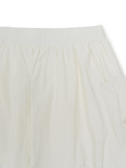 Women's Light Weight Cotton Touch Balloon Cargo Mini Skirt