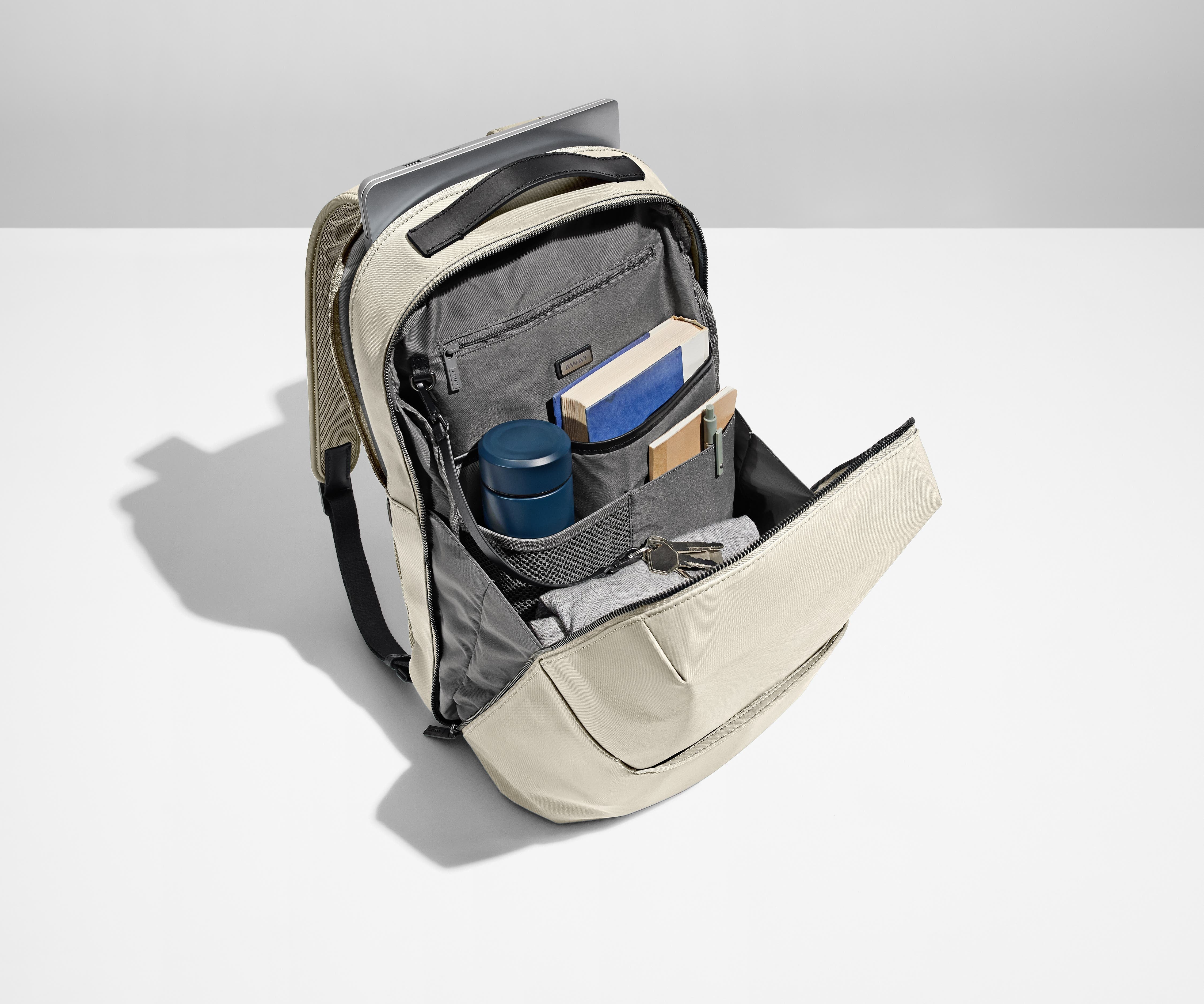 The Everywhere Zip Backpack in Salt White