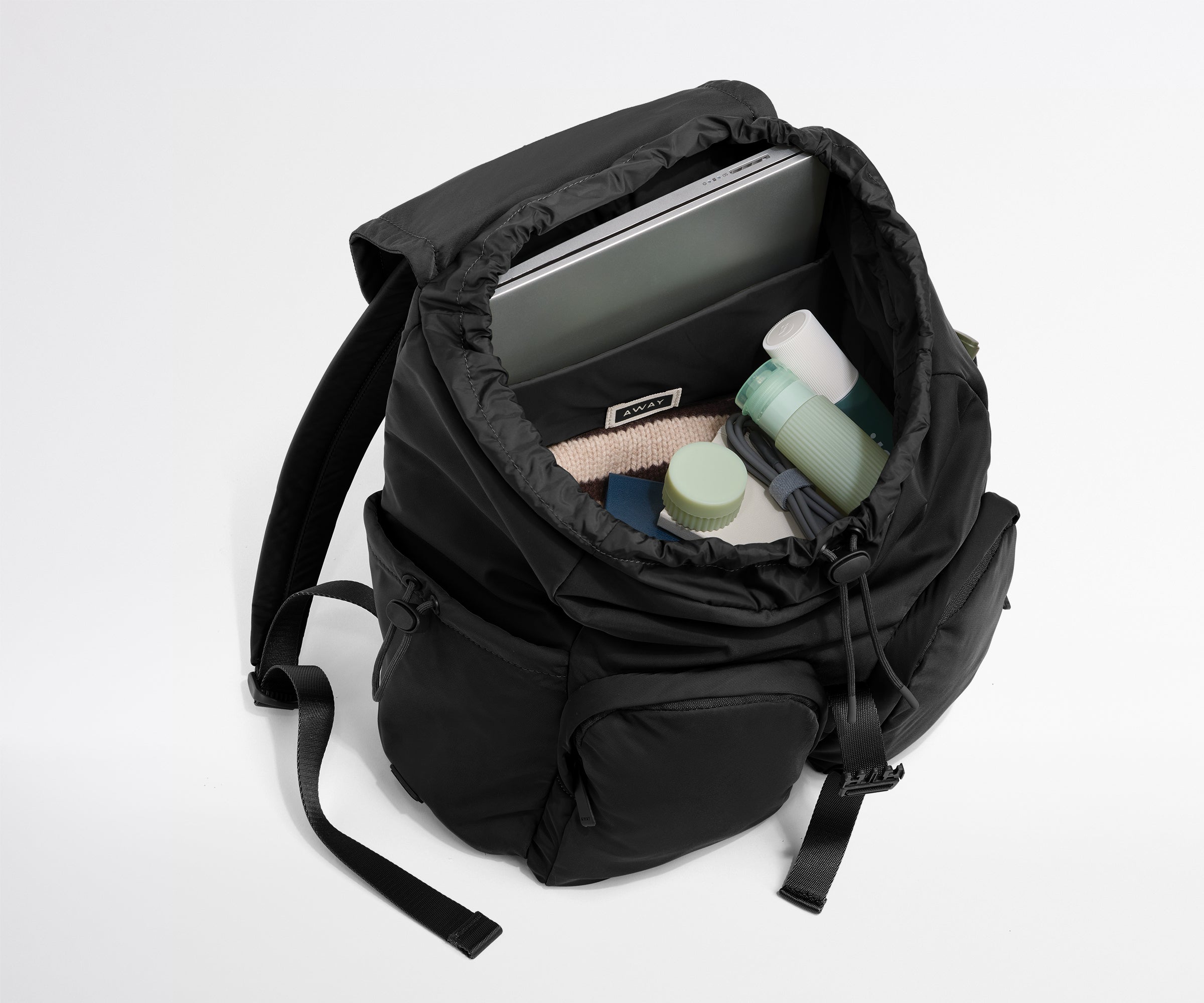 Featherlight Cargo Backpack in Jet Black