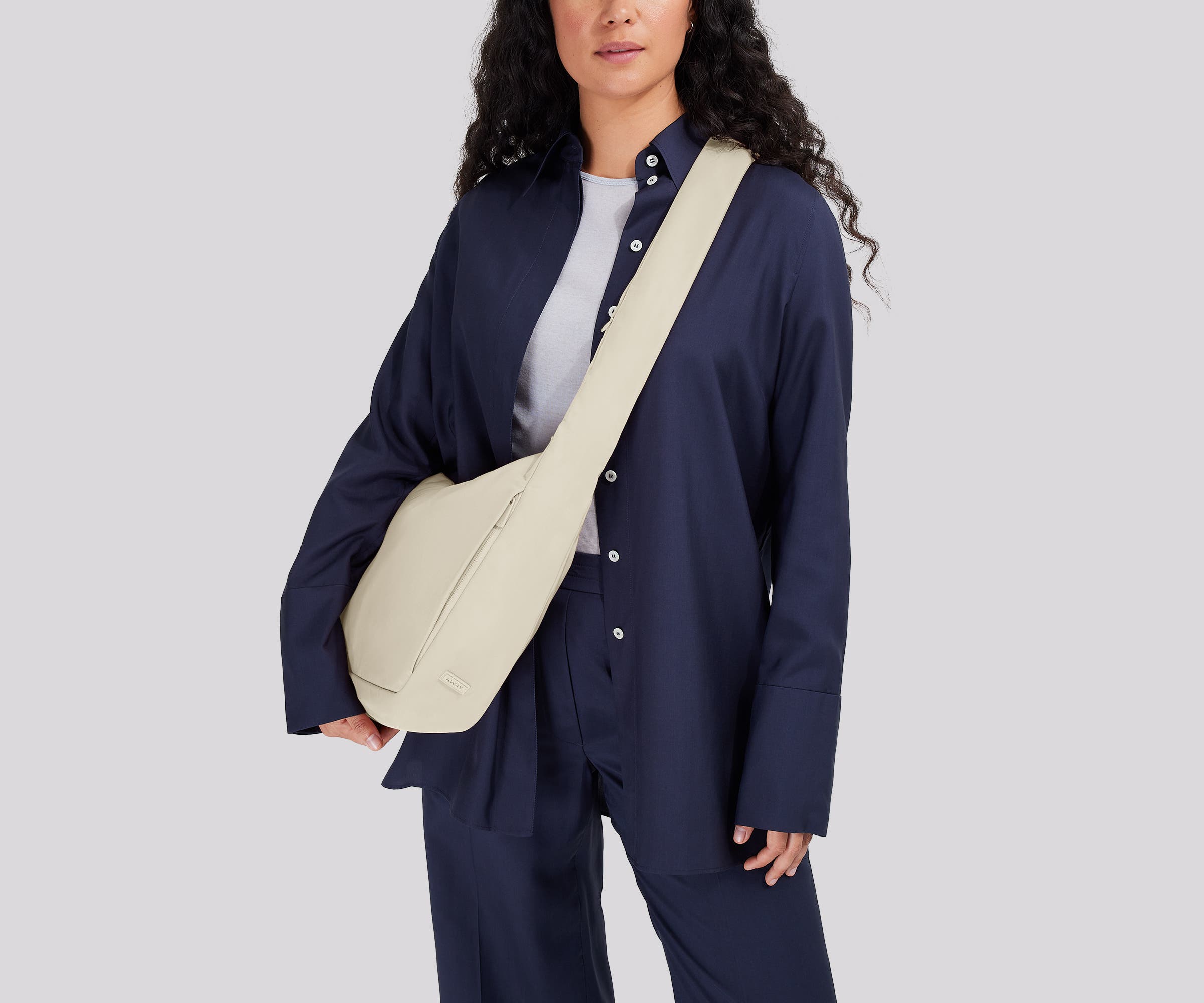Featherlight Crossbody in Salt White