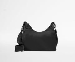 Featherlight Duo Crossbody in Jet Black