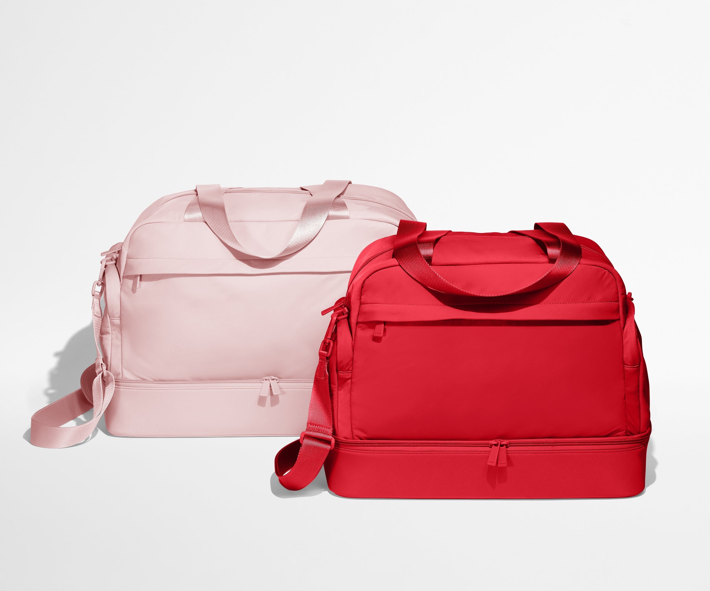 Featherlight Overnight Bag in Blush Pink