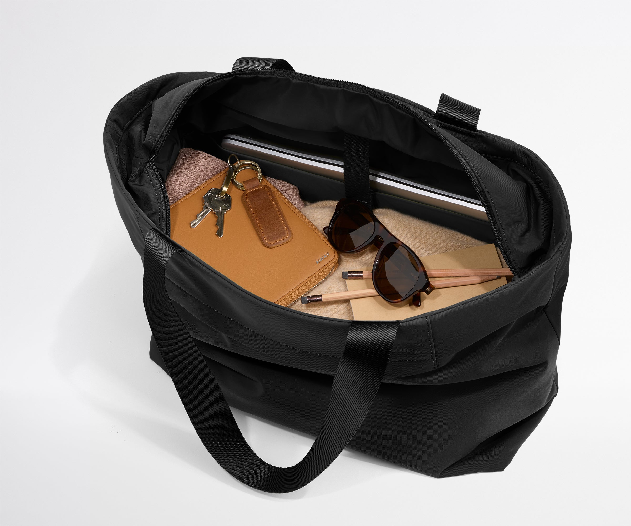 Featherlight Tote in Jet Black