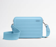 The Mini Crossbody in Glazed Opal Blue