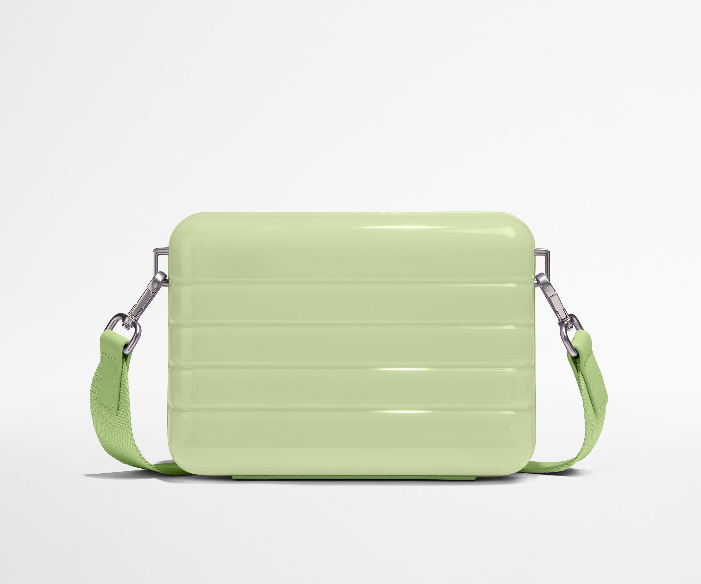 The Mini Crossbody in Glazed Matcha Milk Green