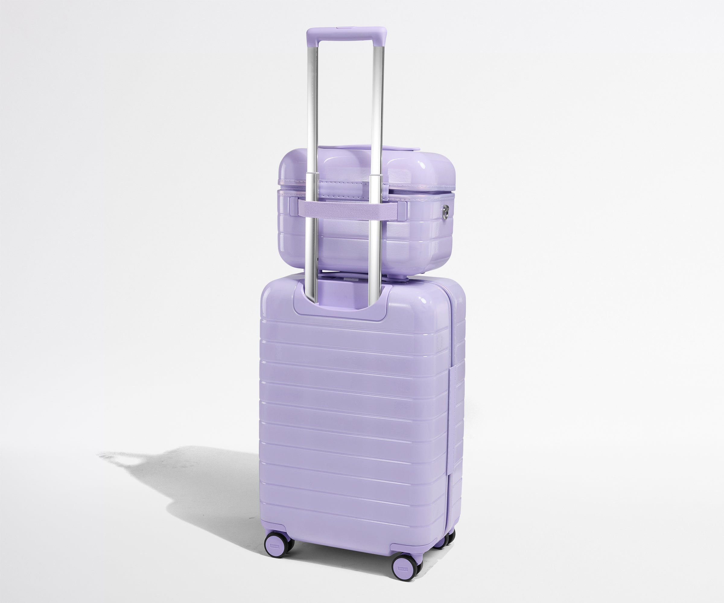 The Train Case in Glazed Lavender Haze Purple