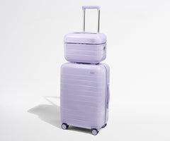 The Train Case in Glazed Lavender Haze Purple