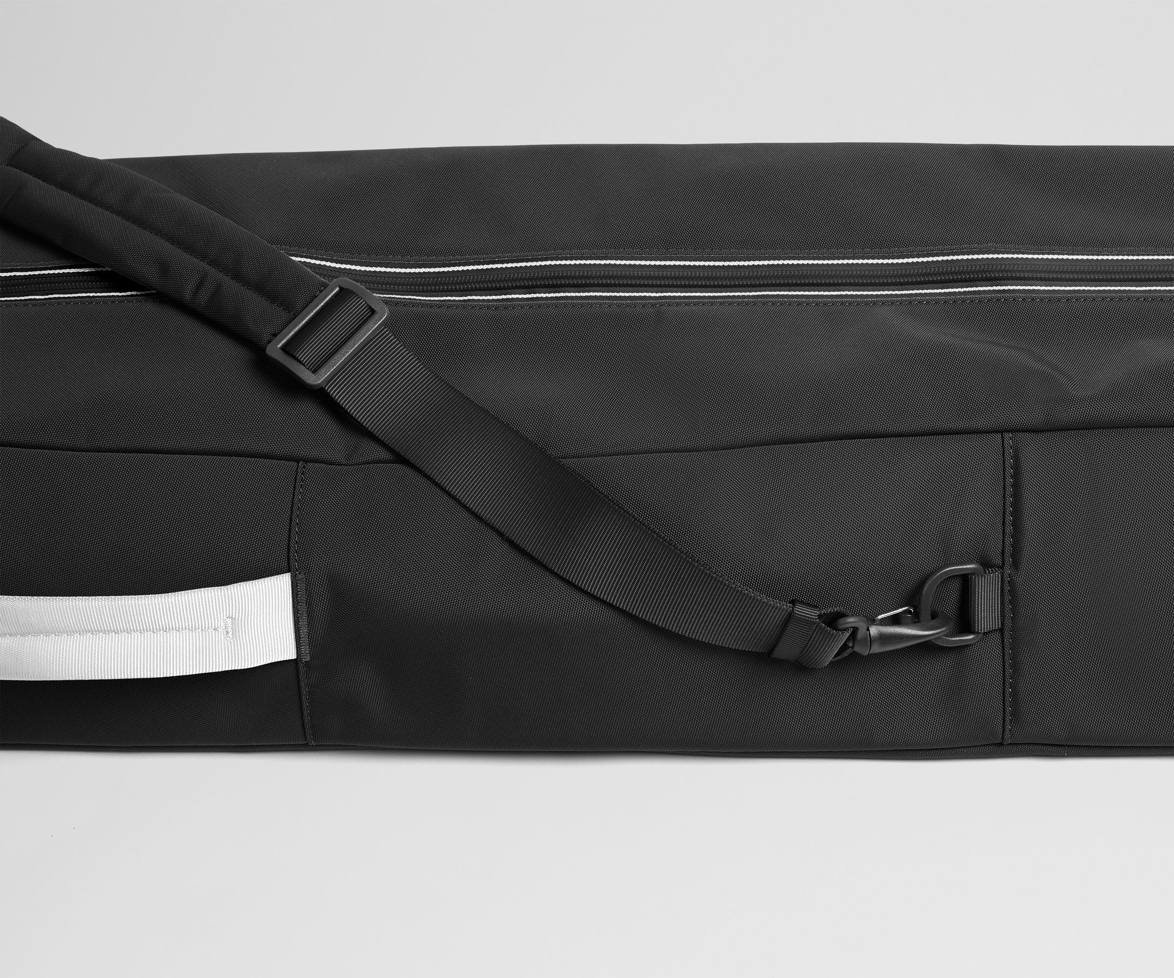 Roll-Top Ski Bag in Jet Black